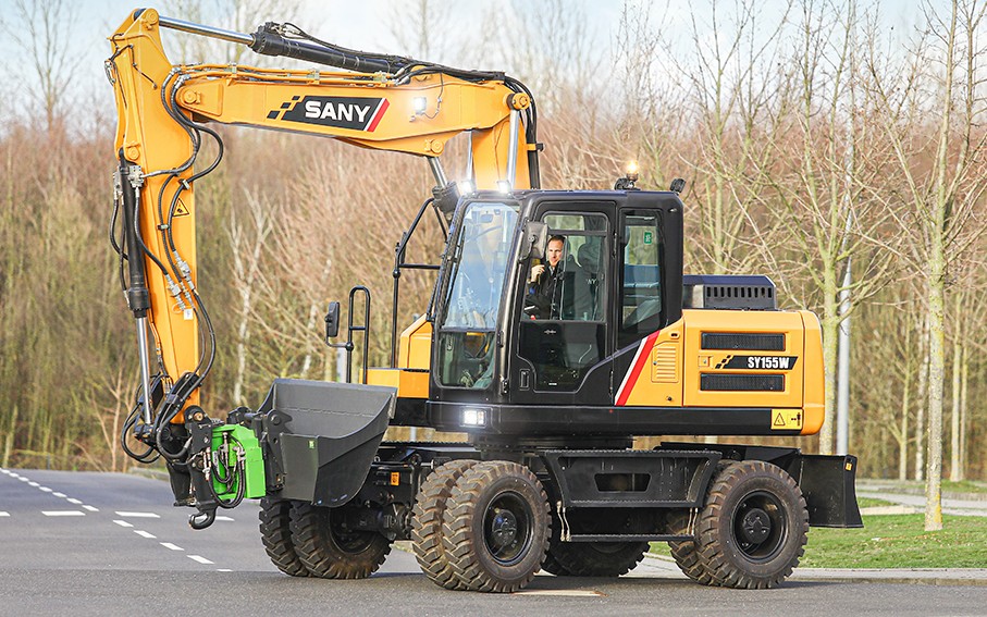 SANY SY155W — Excavadoras de ruedas
