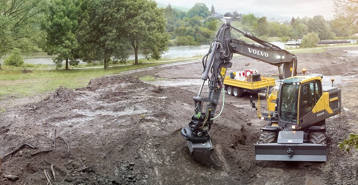 Volvo EW160E — Excavadoras de ruedas